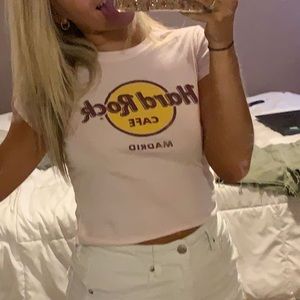 Hard rock cafe crop top